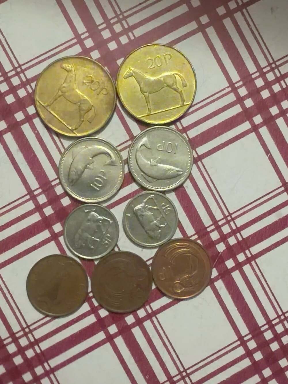 Vintage Ireland Decimal Coin Lot Irish Animal Series Coins